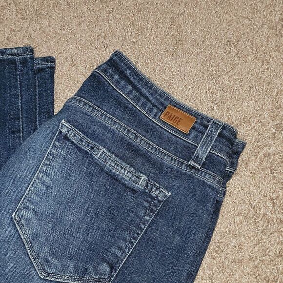 Paige Jeans Womens Size 27 Blue Jimmy Jimmy Skinny Patchwork Casual Denim - Picture 4 of 7